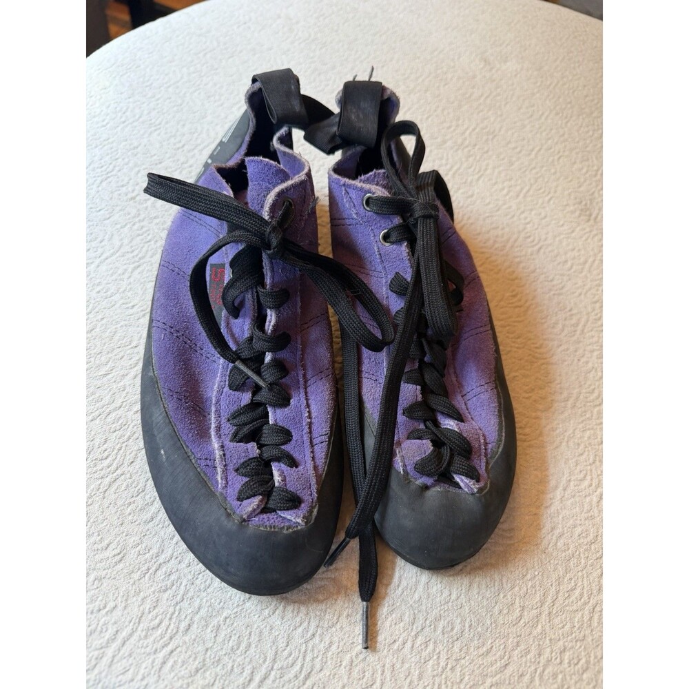 Five Ten Stealth C4 5.10 Suede Purple Climbing Shoes Mens 8 Euro 42